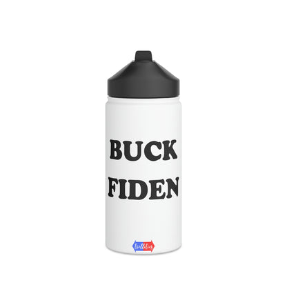 Buck Fiden Stainless Steel Water Bottle, Standard Lid