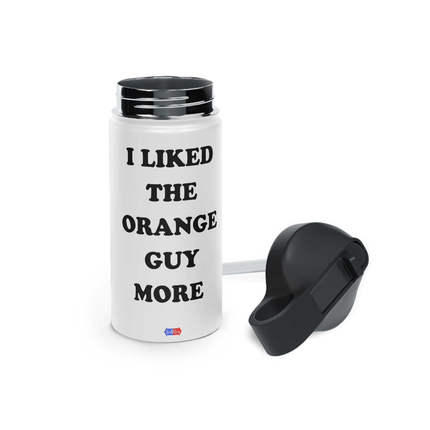 Orange Guy Stainless Steel Water Bottle, Standard Lid