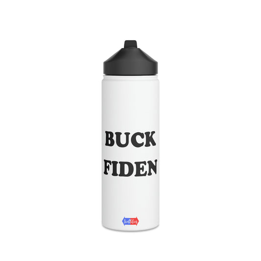 Buck Fiden Stainless Steel Water Bottle, Standard Lid